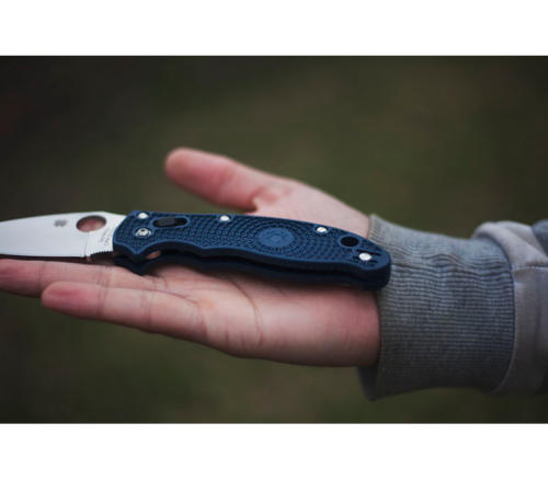 Складной нож Spyderco Manix 2 Lightweight Dark Blue 101PDBL2 фото 16