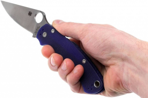 Складной нож Spyderco Para Military 2 Dark Blue - 81GPDBL2 фото 7