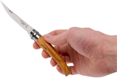 Складной нож Opinel Нож складной филейный№8 VRI Folding Slim Olivewood фото 6