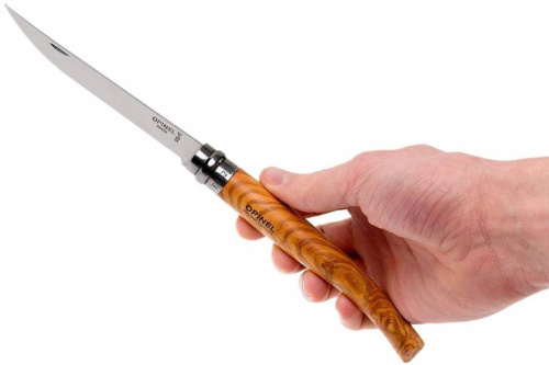 504 Opinel №12 VRI Folding Slim Olivewood фото 9