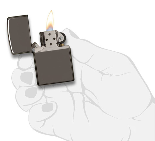 499 ZIPPO ЗажигалкаBlack Ice® и вставной блок для трубок фото 5